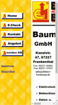 Mobile Screenshot of elektro-baumann.de