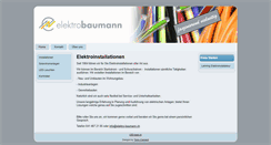 Desktop Screenshot of elektro-baumann.ch